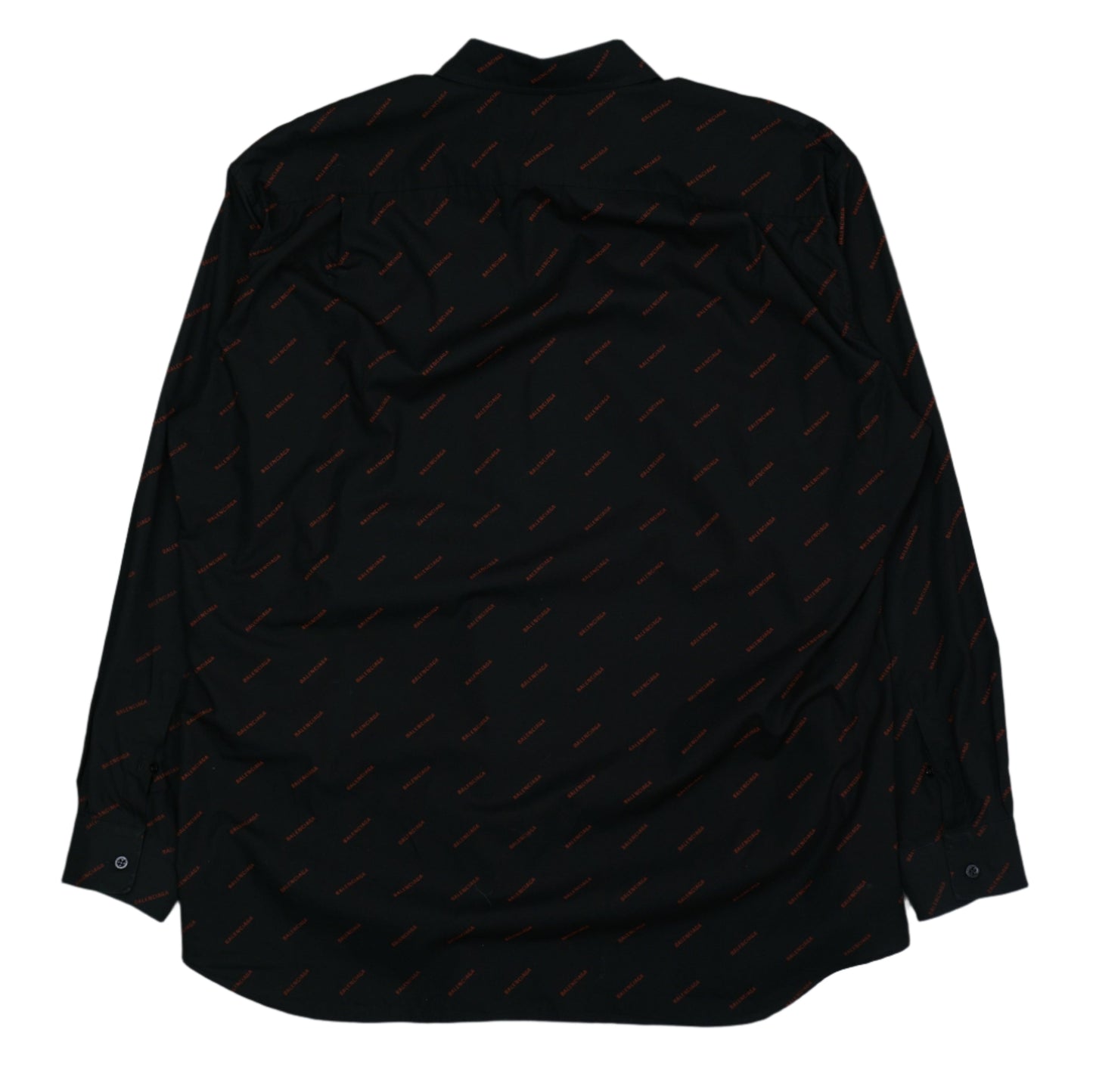 Balenciaga All Over Print Black Red Shirt