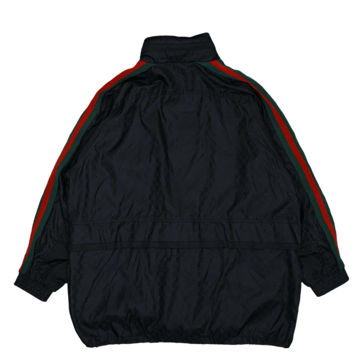 Gucci GG Logo Jacquard Nylon Black Jacket