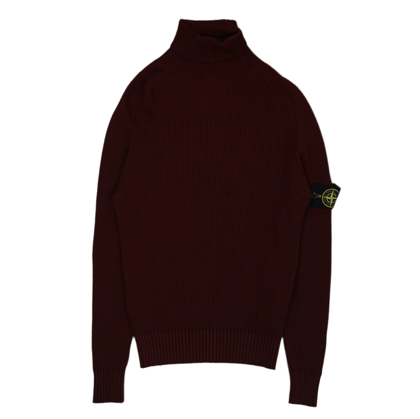 Stone Island Burgundy Knitwear Turtleneck