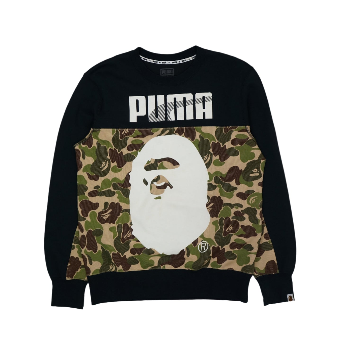 Bape x Puma ABC Camo Green Crewneck