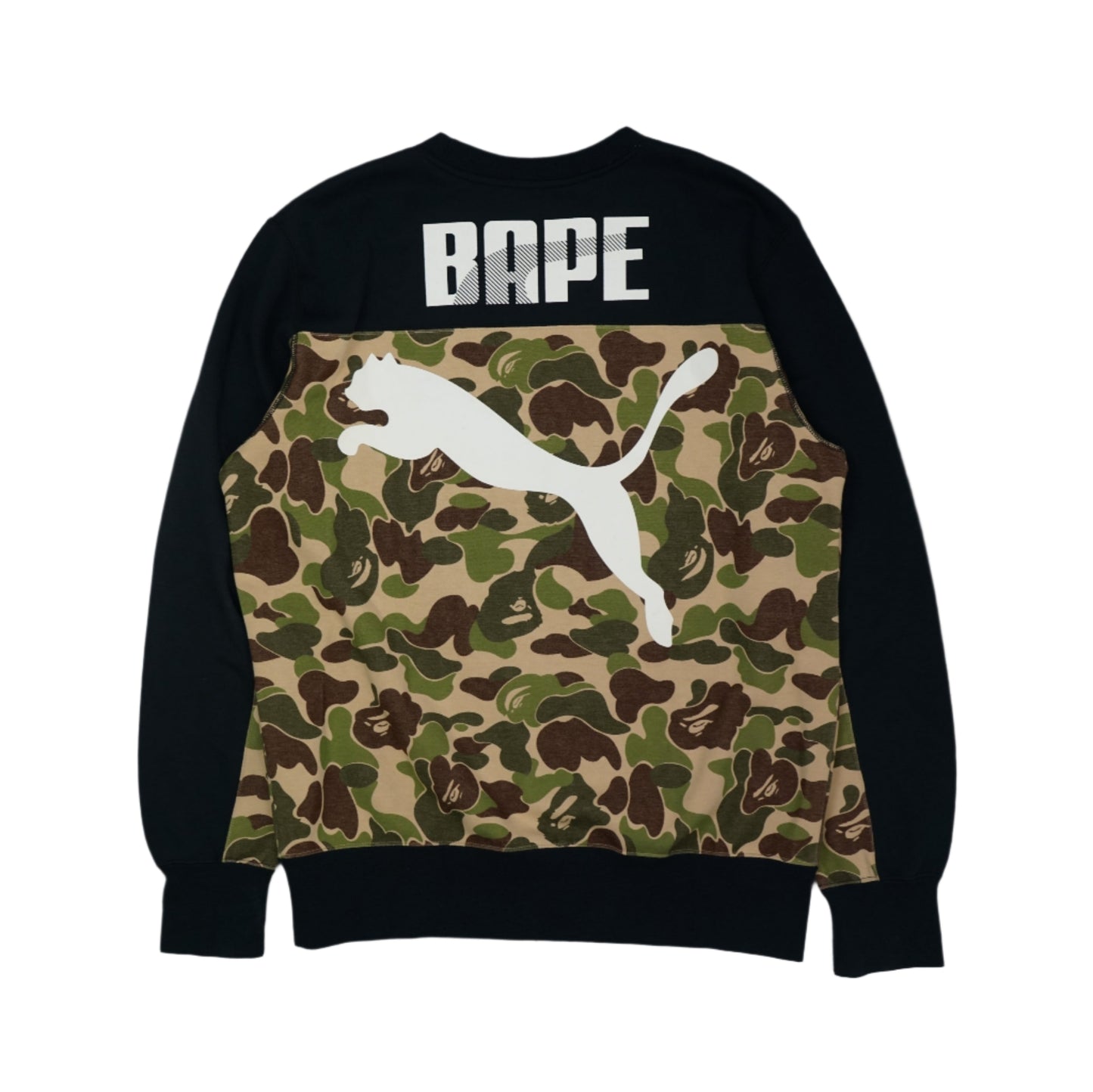 Bape x Puma ABC Camo Green Crewneck
