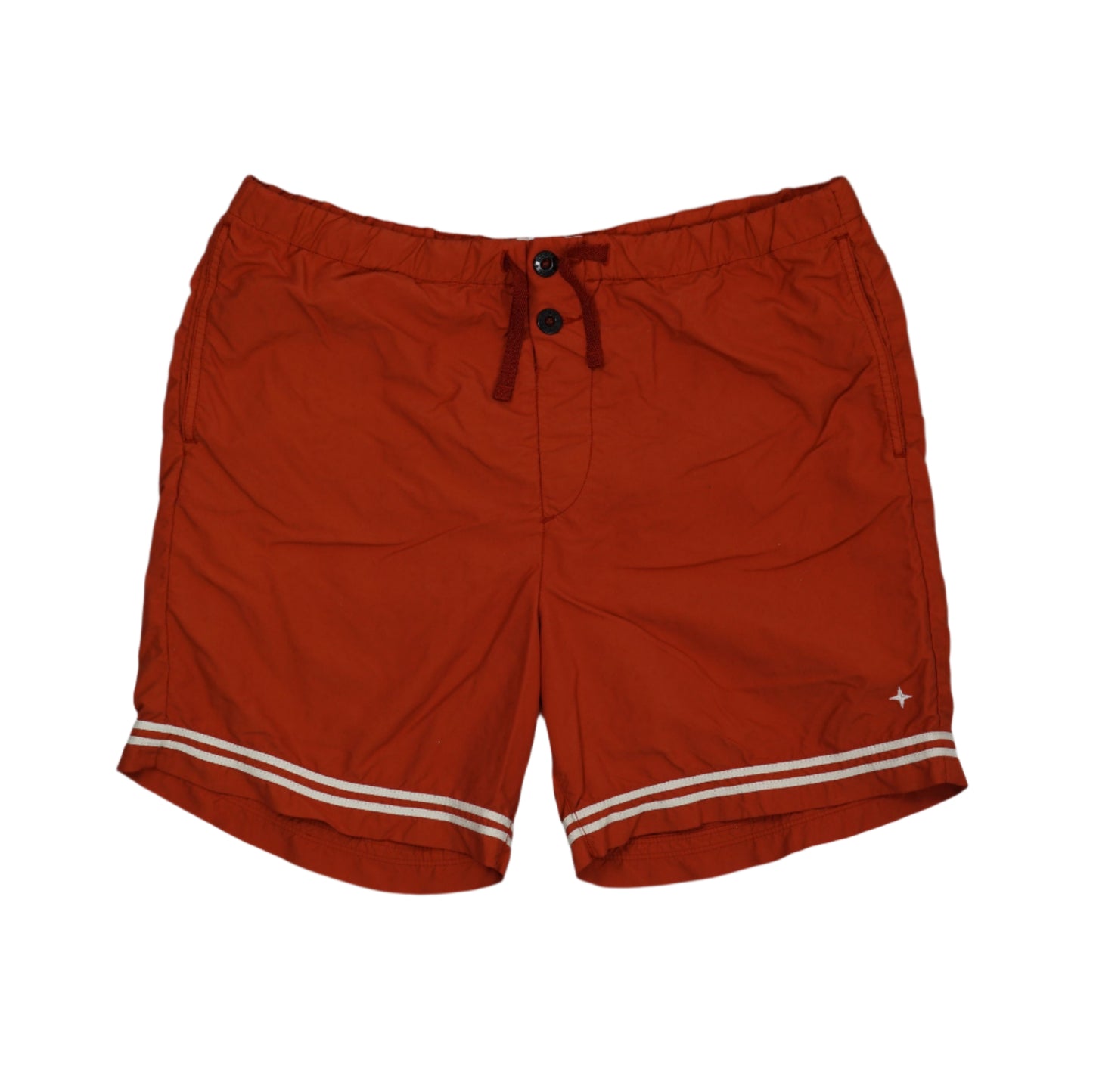 Stone Island Marina Logo Red Shorts