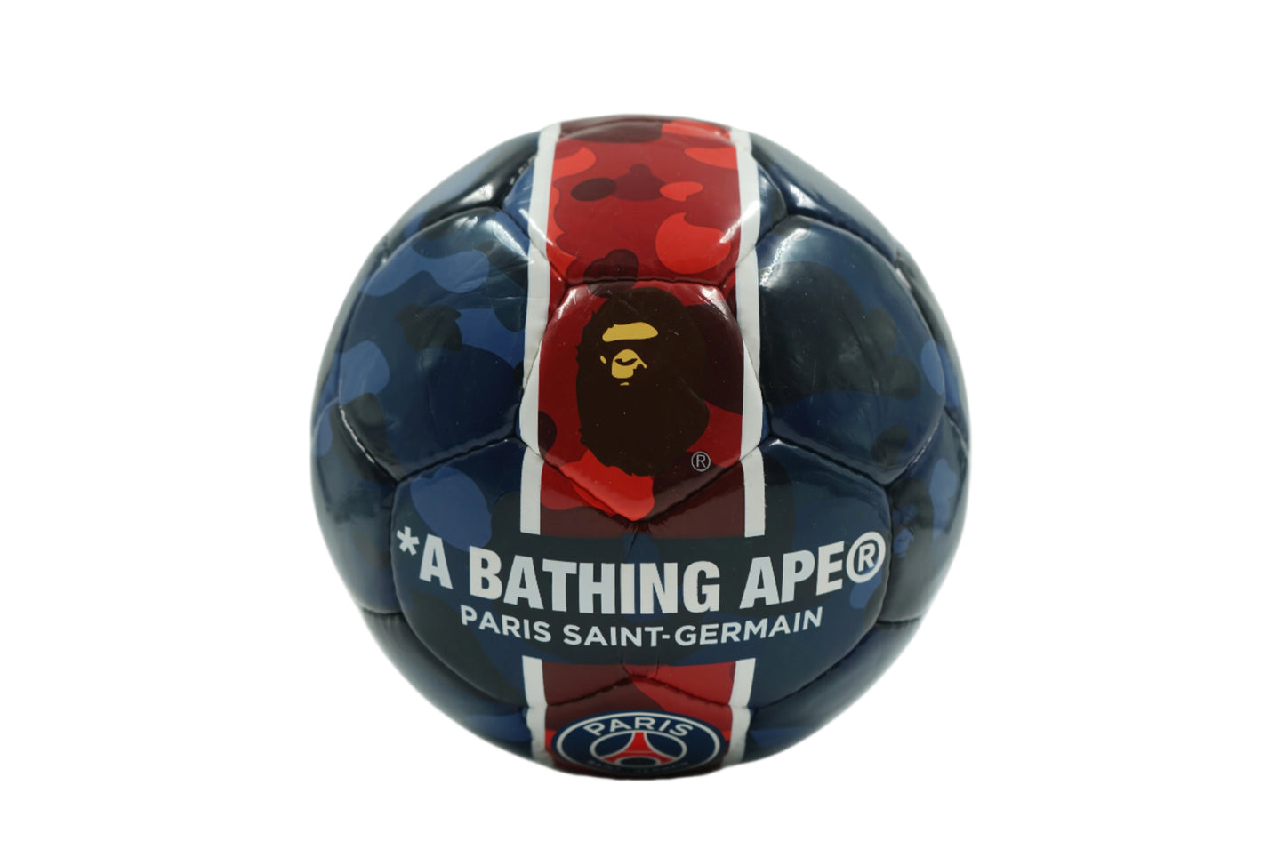 Bape x PSG Blue Red Camo Football