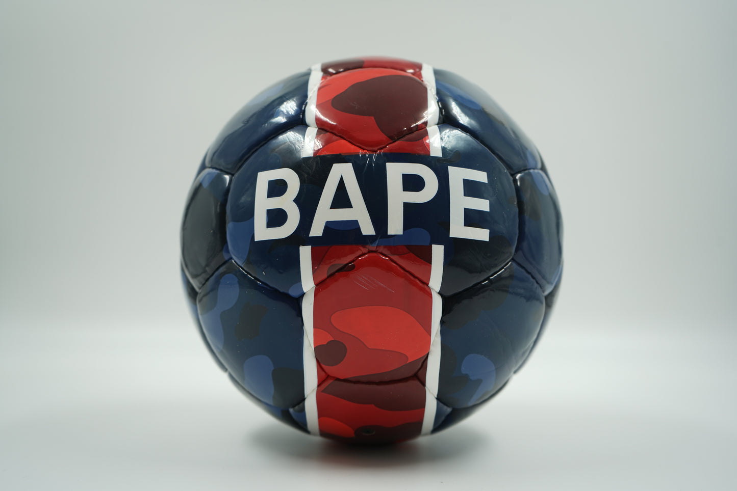 Bape x PSG Blue Red Camo Football