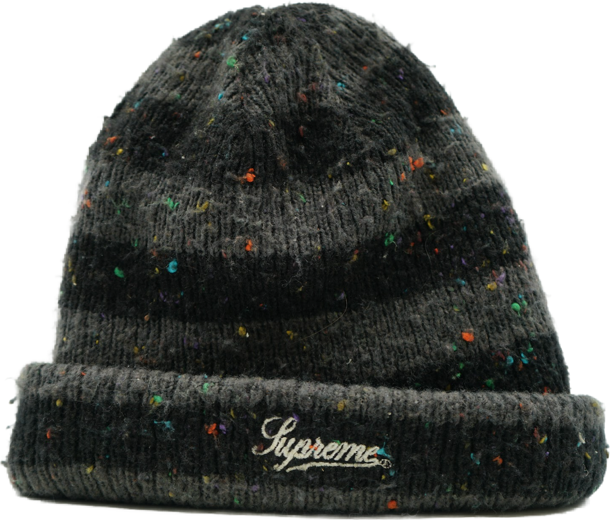 Supreme Stripe Speckle BeanieBlack