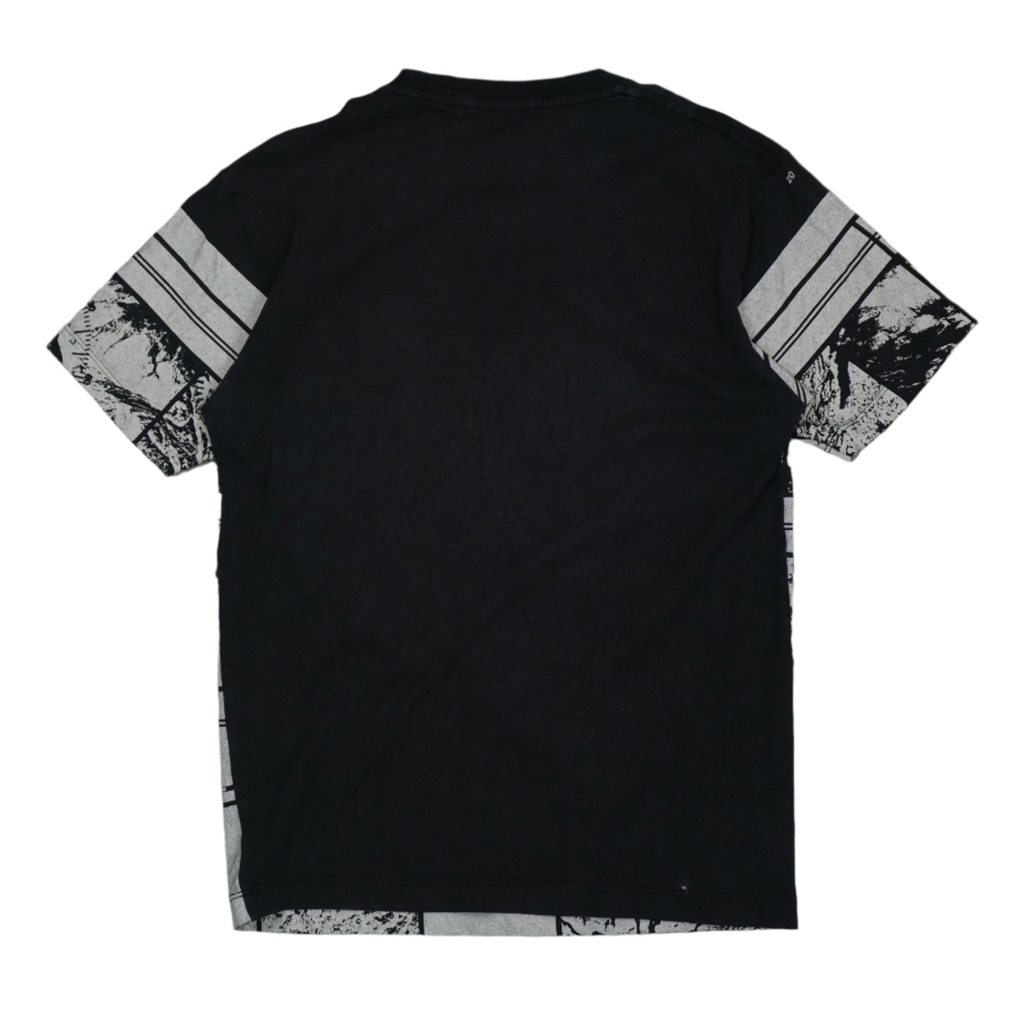 Stone Island All Over Print Black/Grey T-Shirt