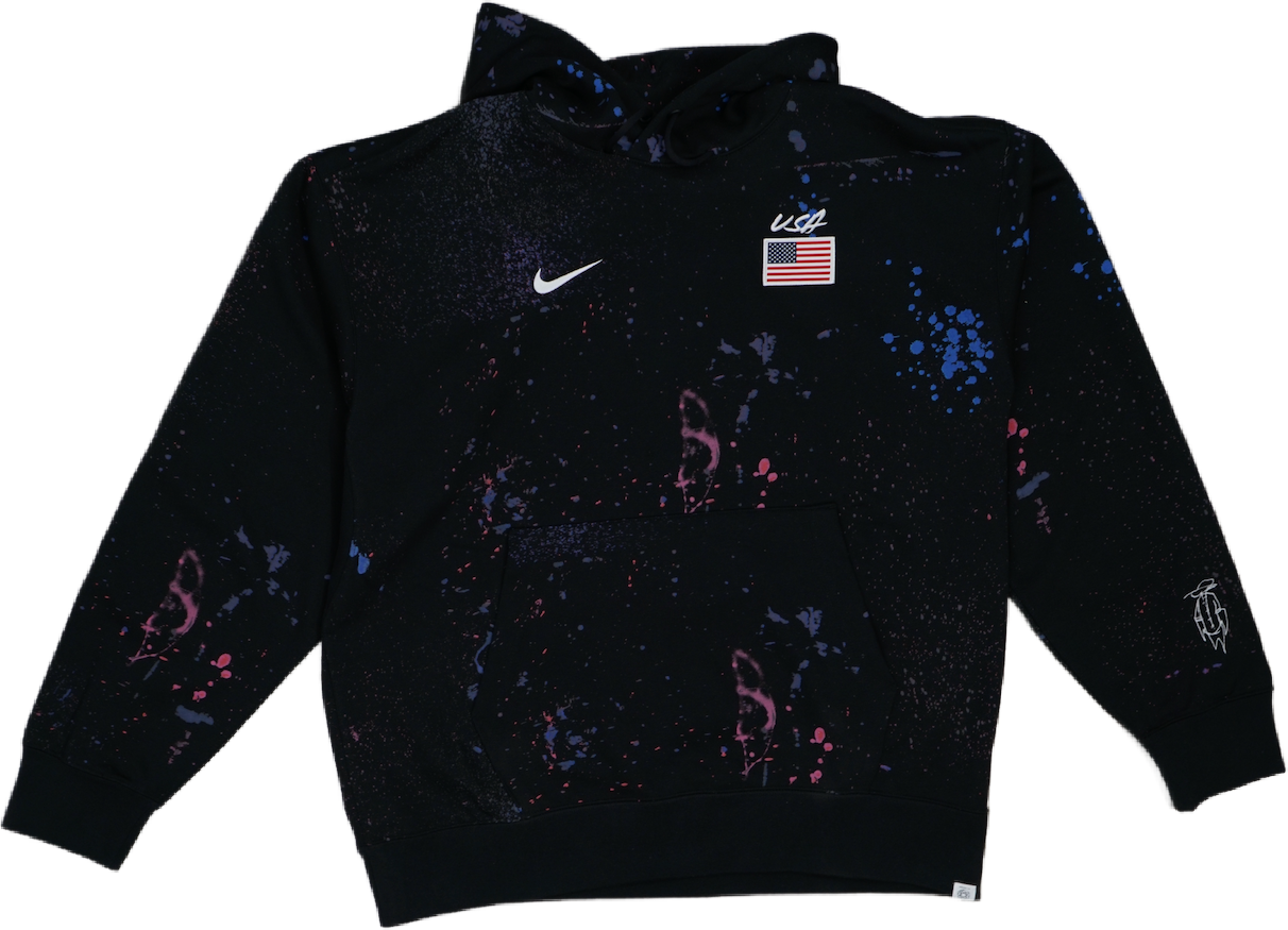 Nike splatter hoodie hotsell