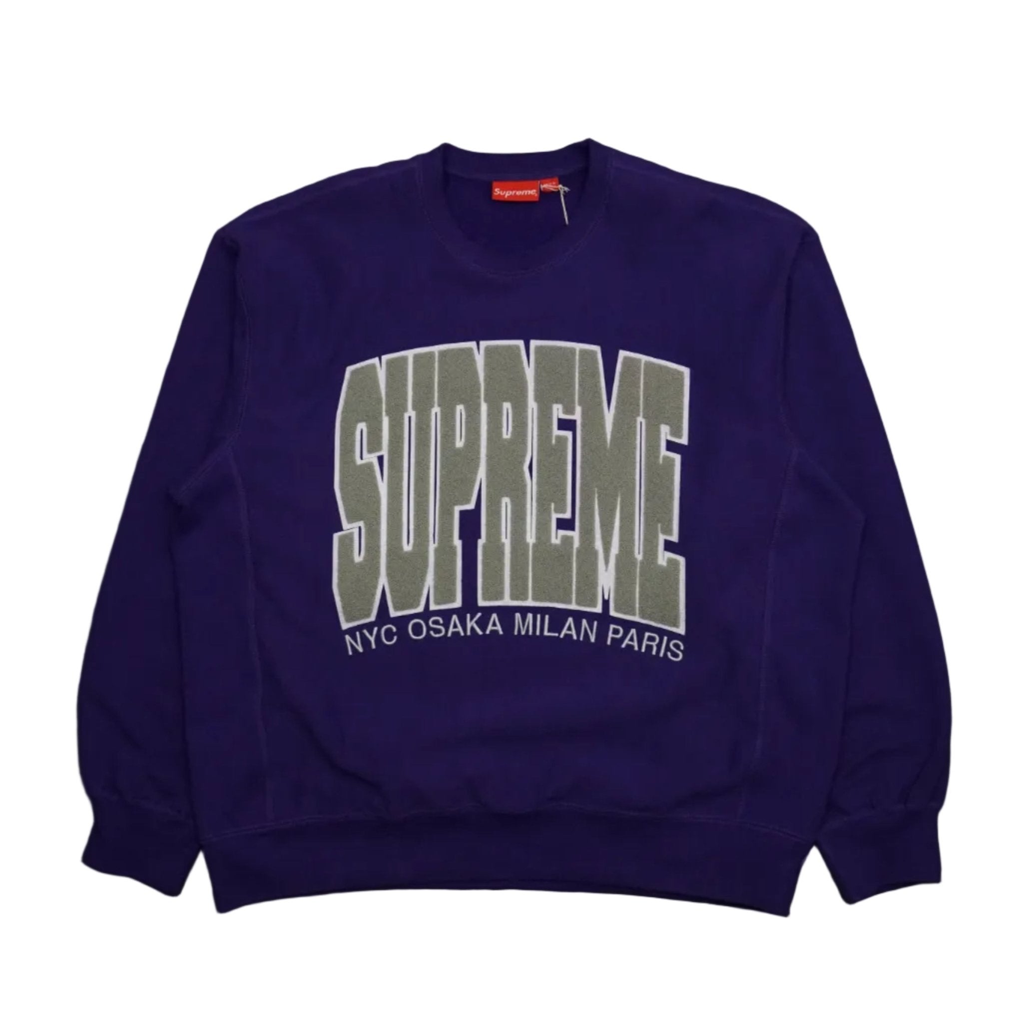 Supreme Cities Arc Purple Crewneck – SecondPlace