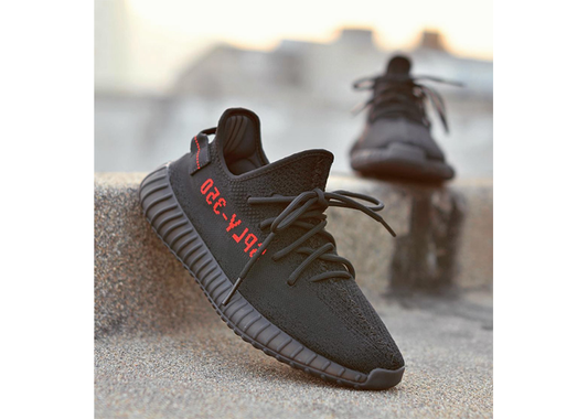 Yeezy 350 Black Red