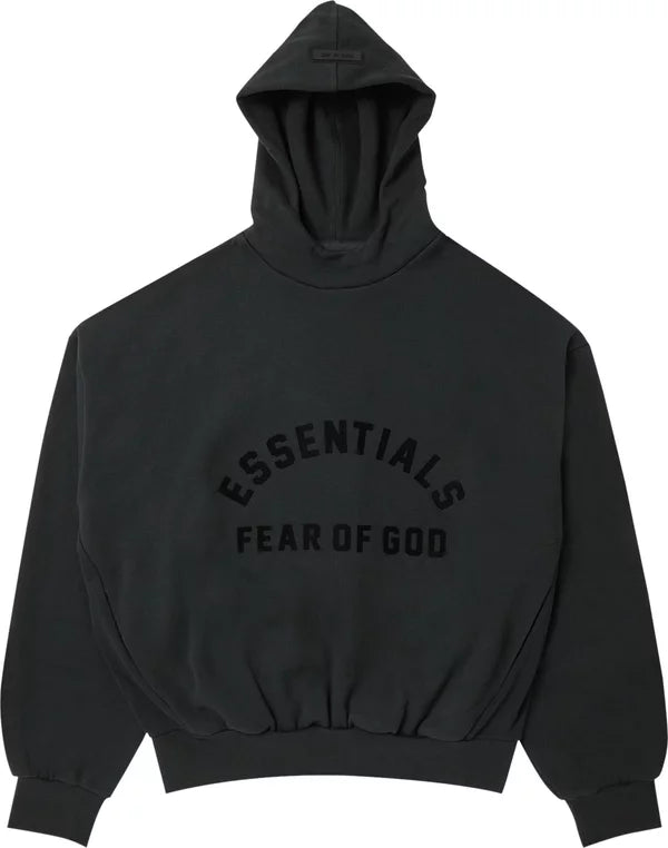 Fear of God Essentials Arch Logo Hoodie Jet Black