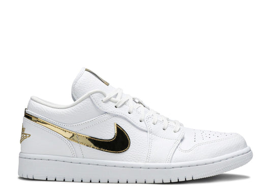 Wmns Air Jordan 1 Retro Low White Metallic Gold
