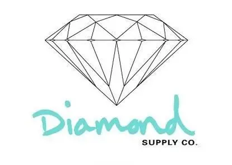 Diamond Supply Co Red Pillow