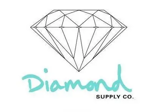 Diamond Supply Co Red Pillow