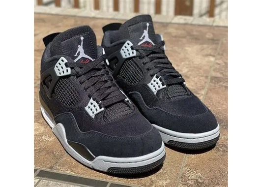 Air Jordan 4 Black Canvas