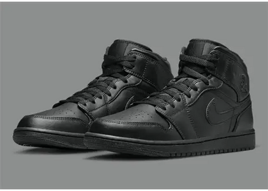 Air Jordan 1 Mid Triple Black