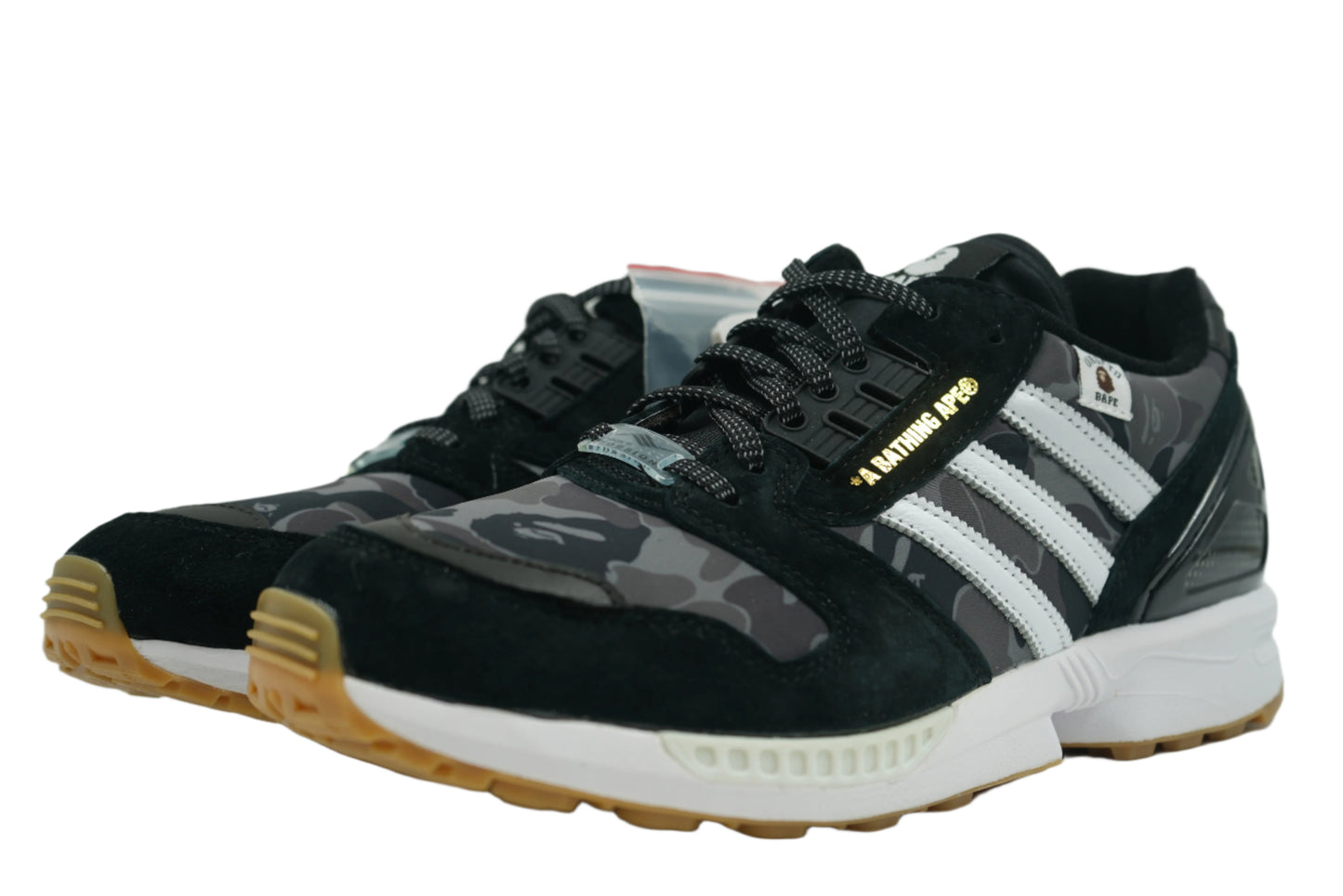 Adidas ZX 8000 BAPE x Undefeated Black Camo