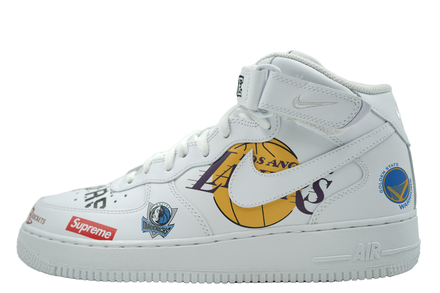 Air Force 1 Mid 07 White Supreme x NBA
