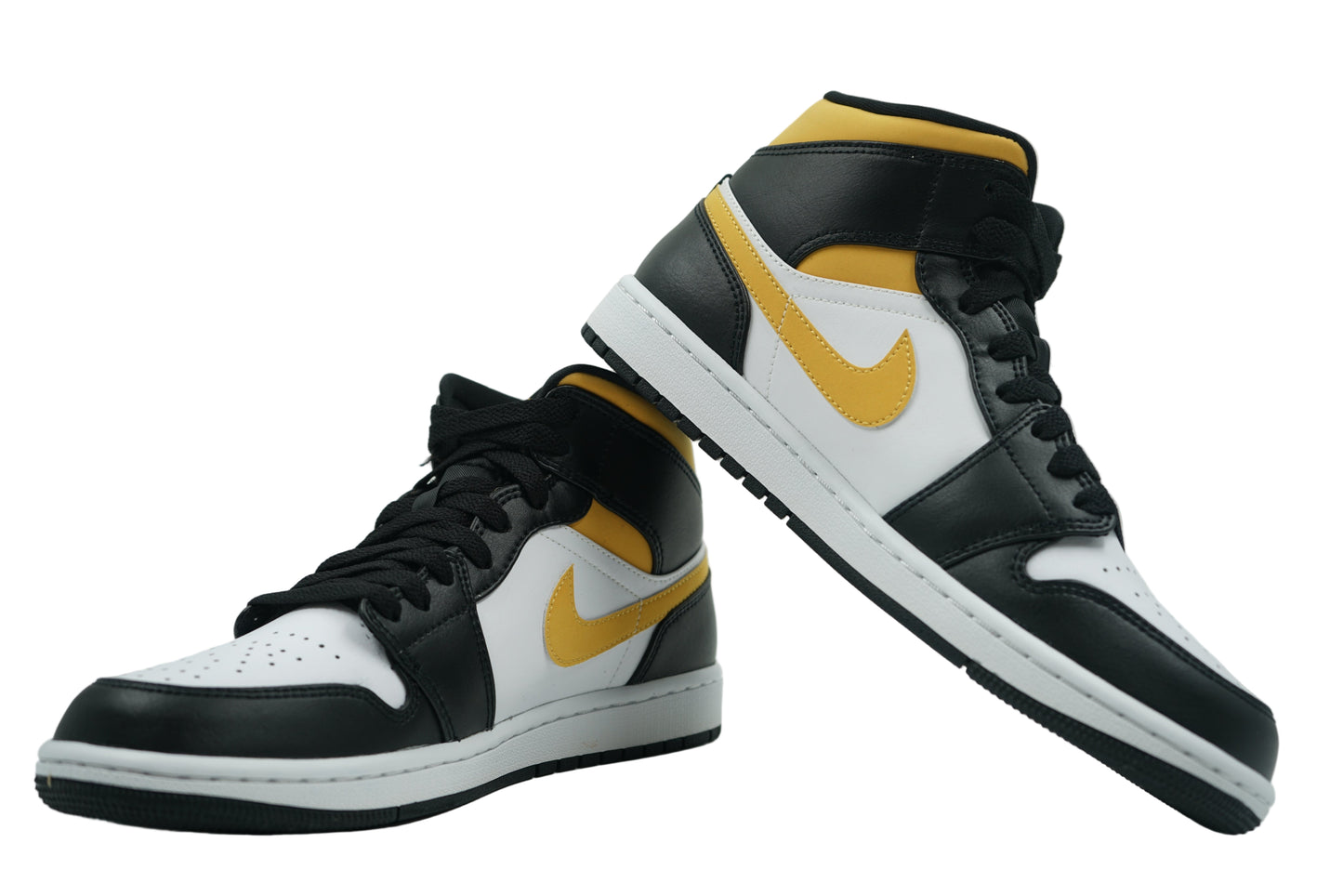 Air Jordan 1 Mid Black University Gold