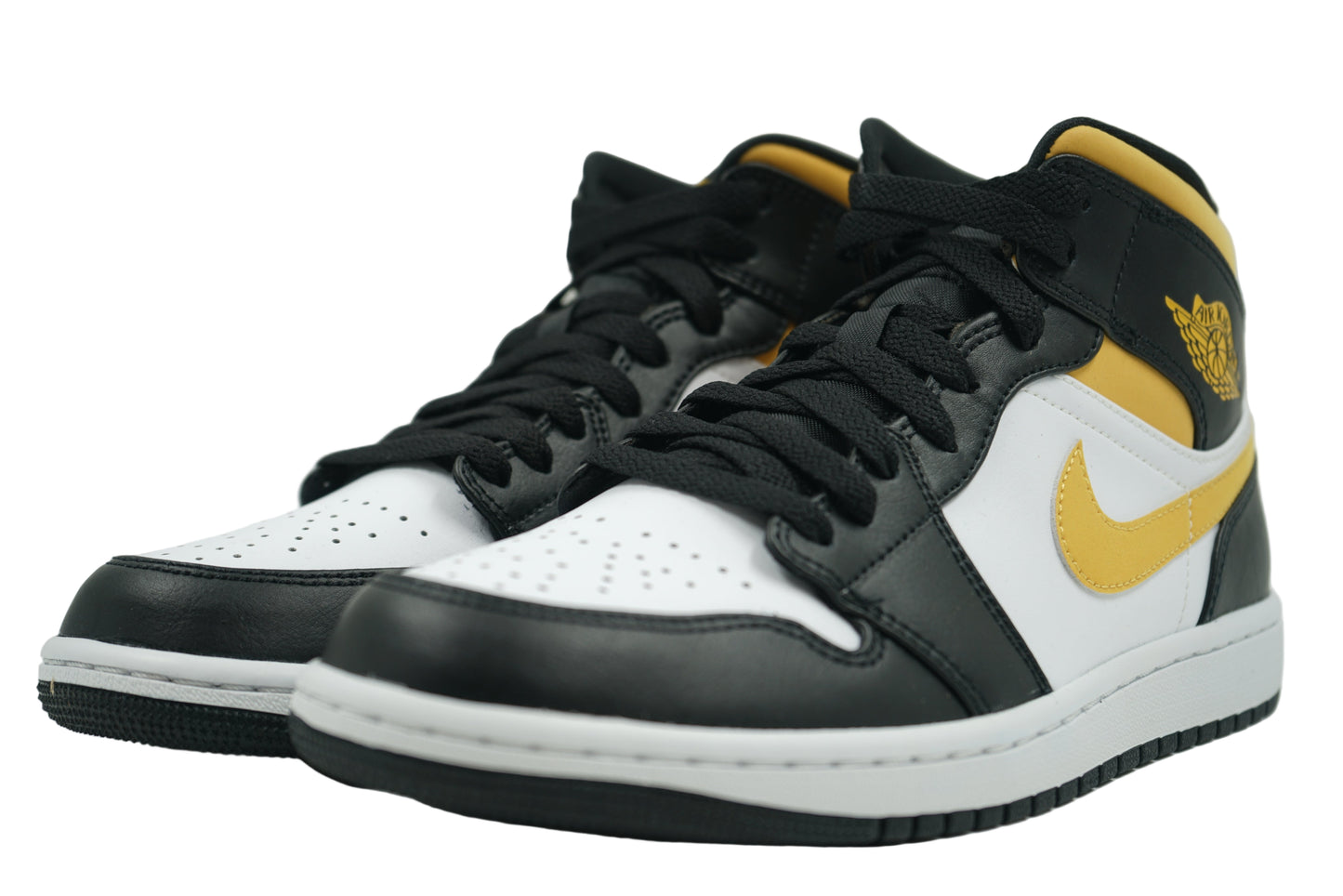 Air Jordan 1 Mid Black University Gold