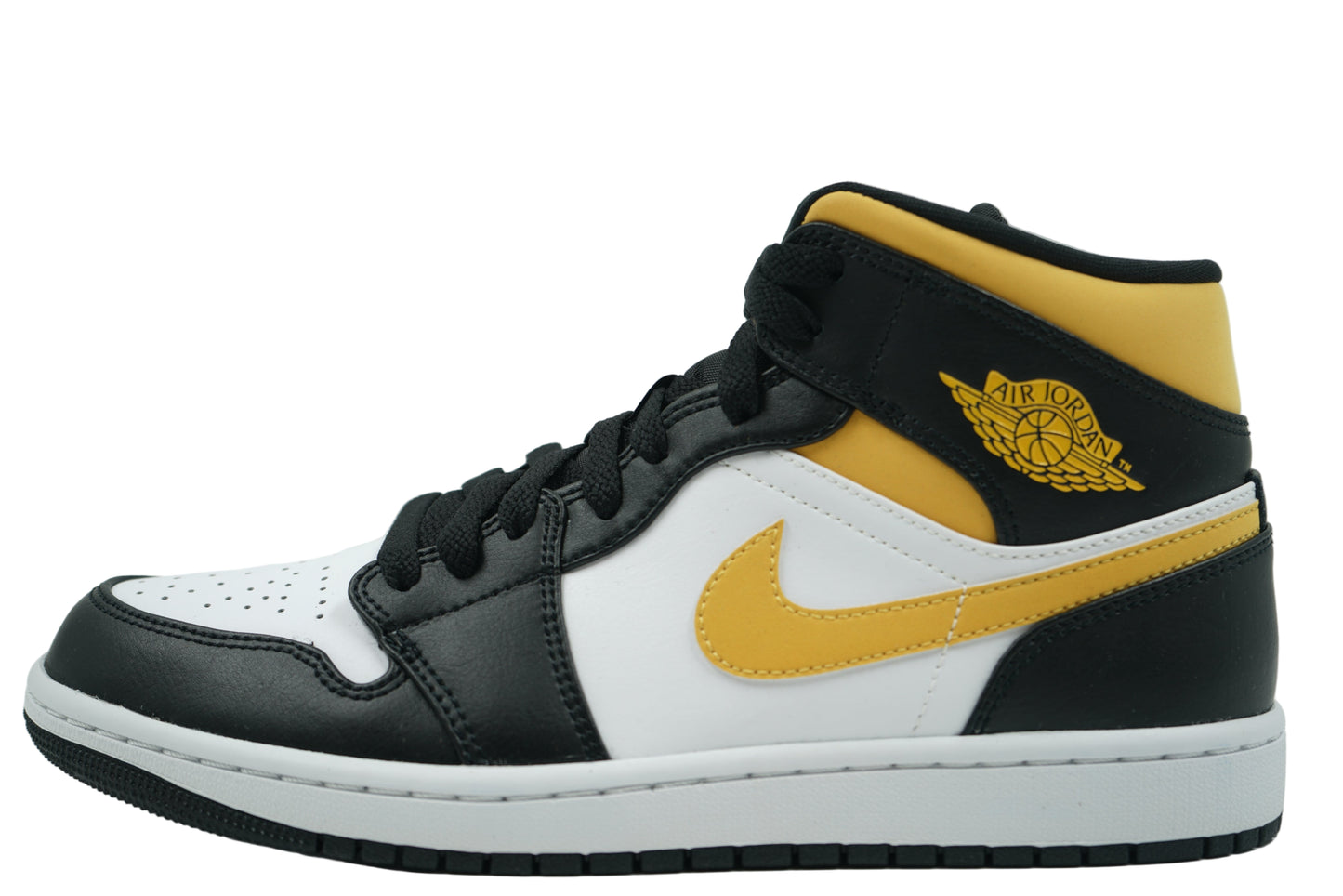 Air Jordan 1 Mid Black University Gold