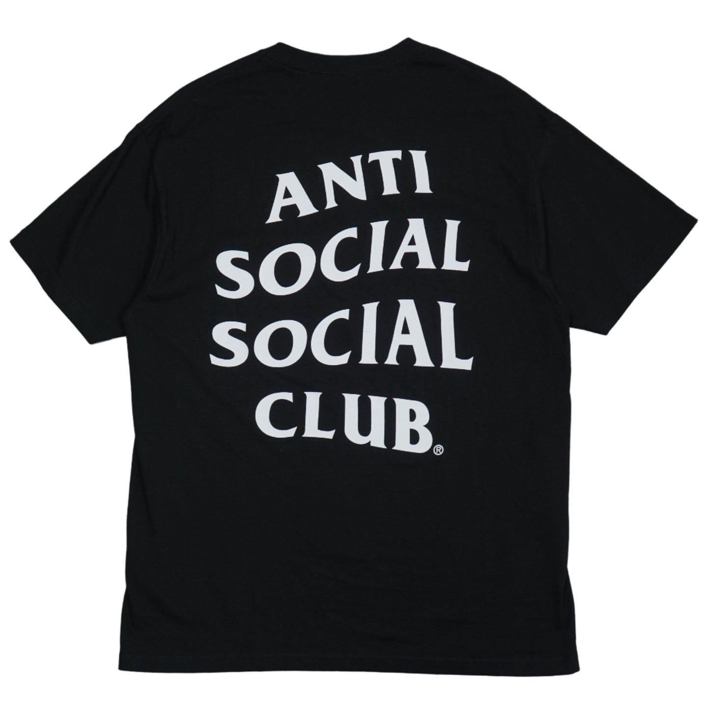 Anti Social Club White Text Black T-Shirt