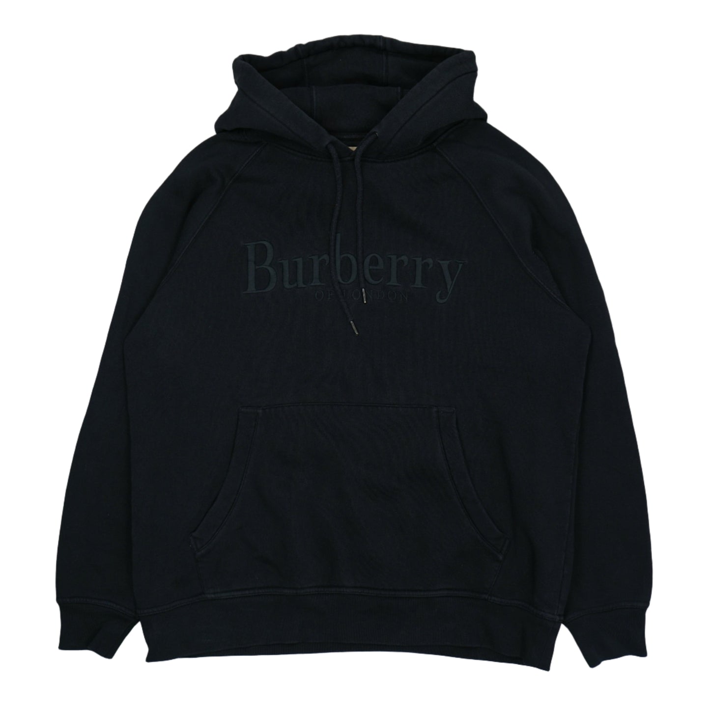 Burberry Embroidered Logo Black Hoodie
