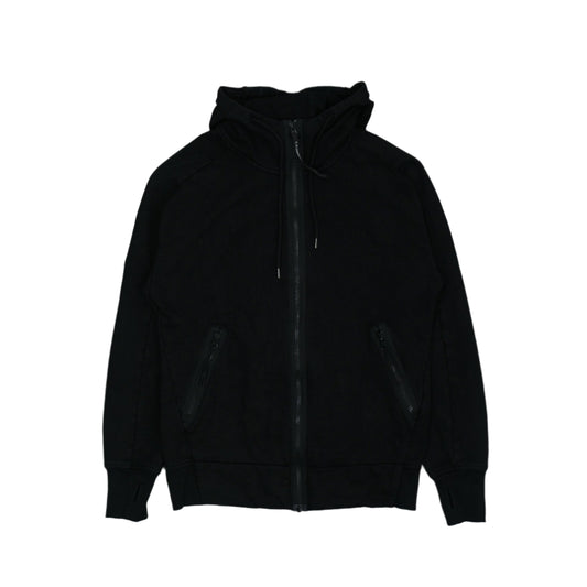 C.P Company Double Zip Pocket Black Hoodie