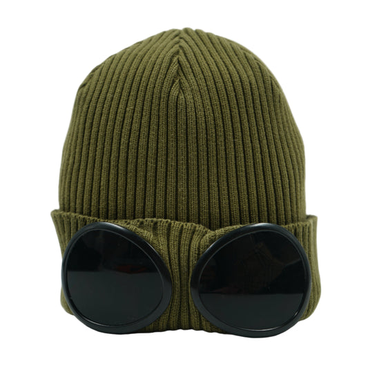 C.P Company Googles Forest Green Beanie