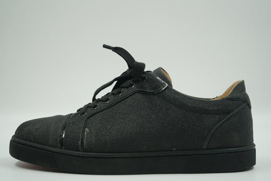 Christian Louboutin Black Glitter Lowtop Sneakers