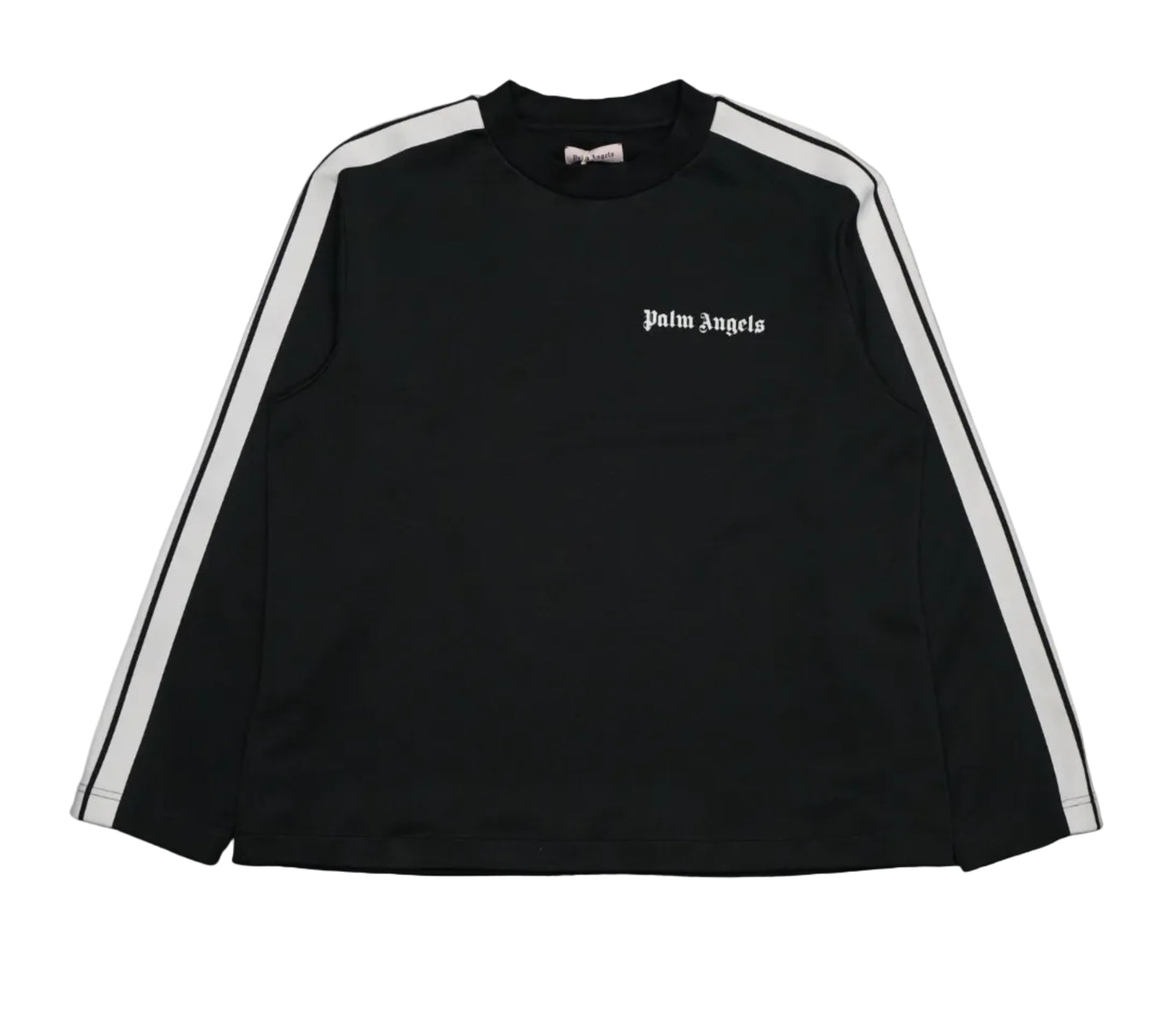 Palm Angels Black/White Track Crewneck