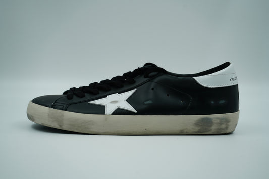 Golden Goose Super-Star Black White Leather