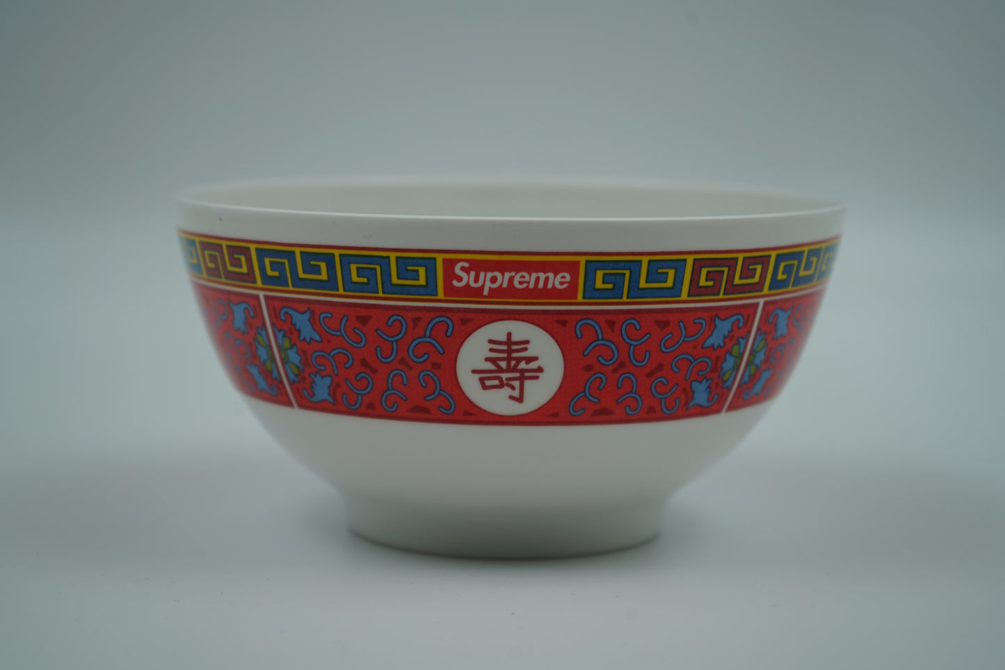 Supreme White Longevity Soup Set (Bowl and Spoon)