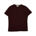 Gucci Text Logo Maroon T-Shirt