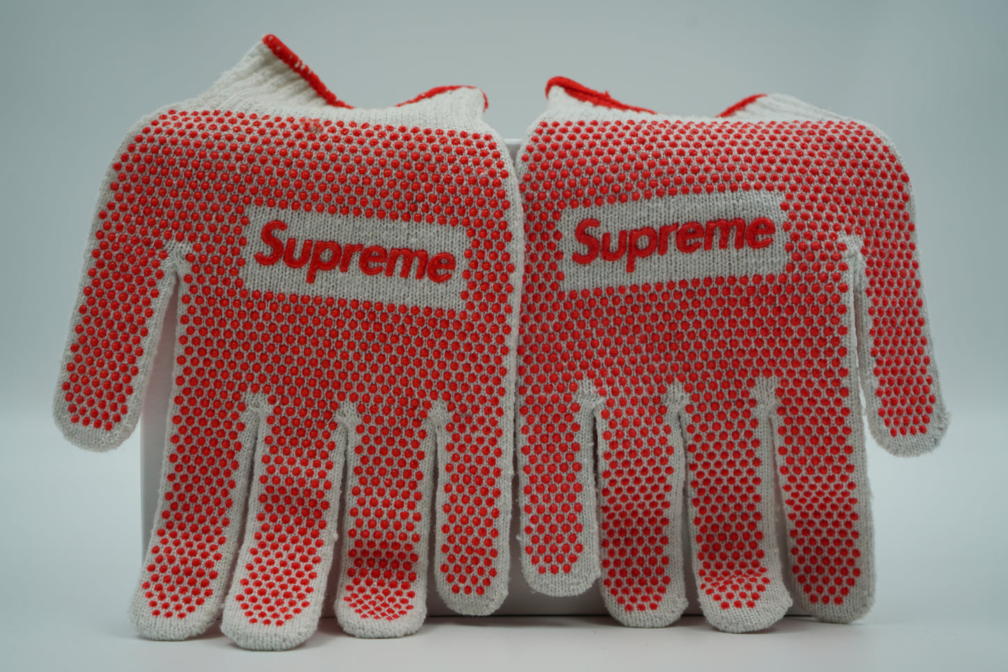 Supreme Red/White Grip Work Gloves