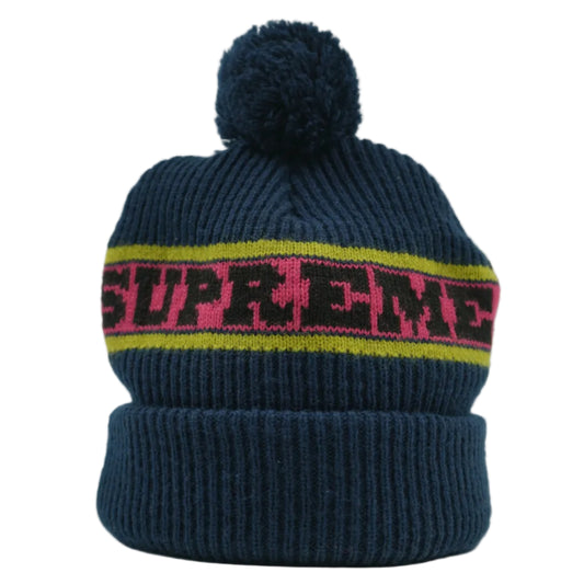 Supreme Big Stripe Blue Beanie