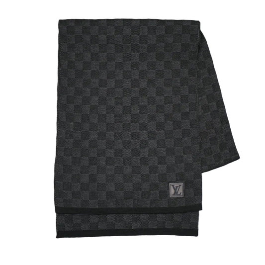 Louis Vuitton Damier Print Black/Grey Scarf