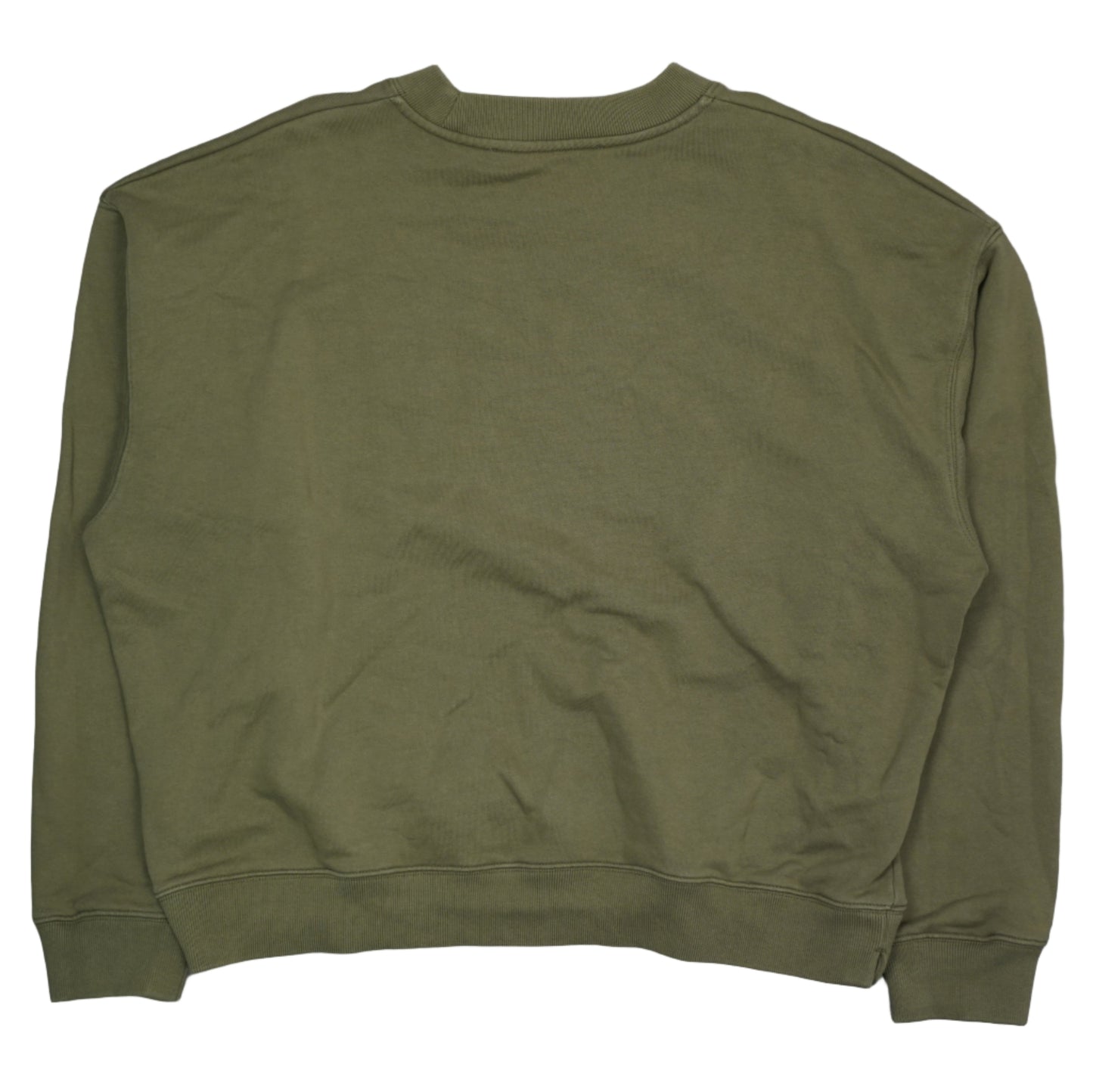 Off-White Big Text Logo Green Crewneck