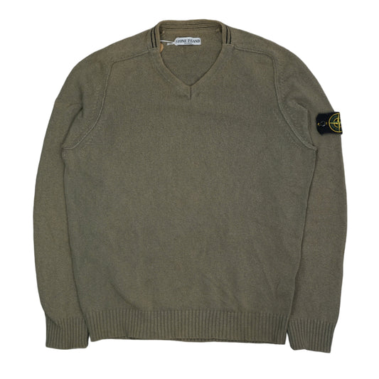 Stone Island Green Knitwear Sweatshirt