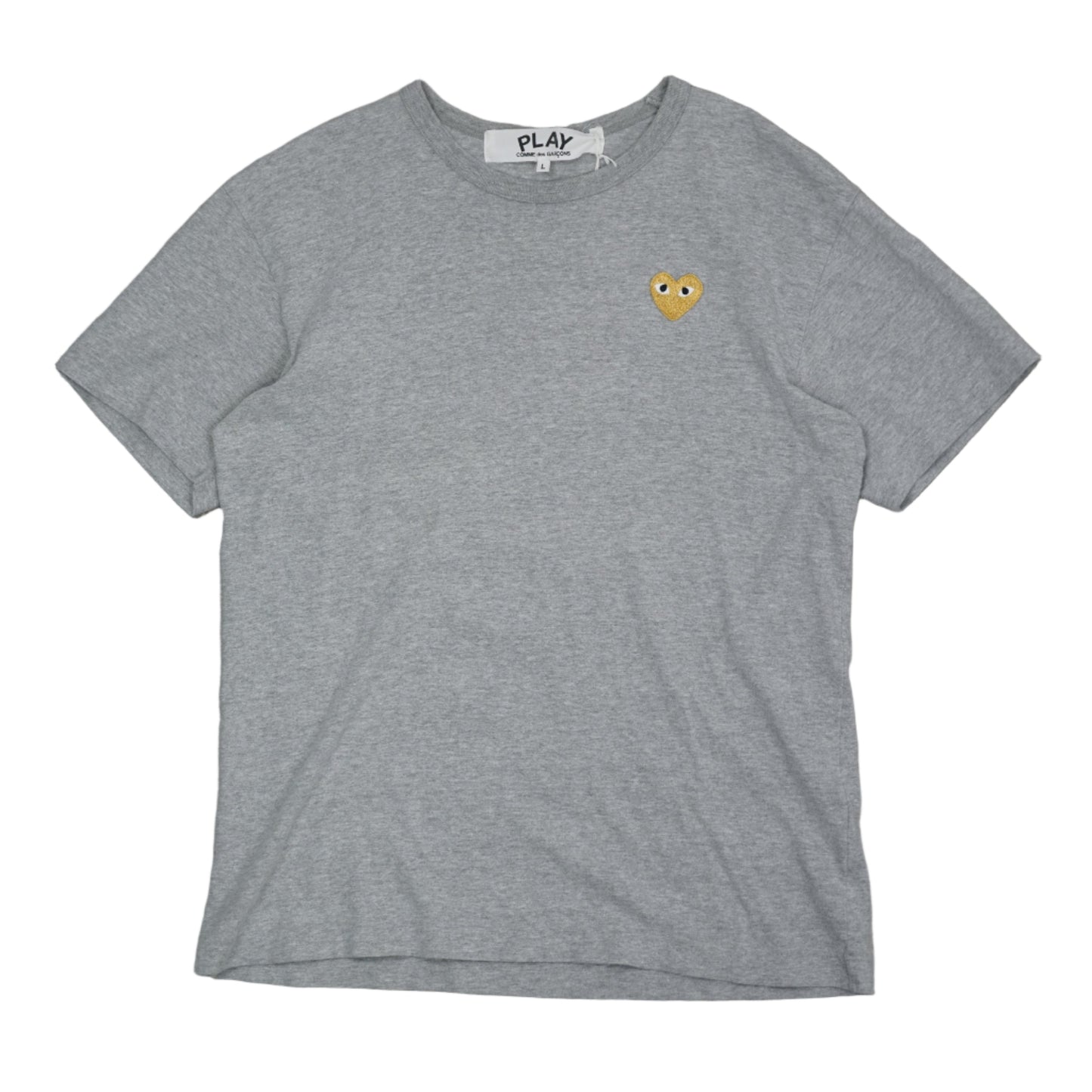 Comme Des Garcons Gold Heart Grey T-Shirt