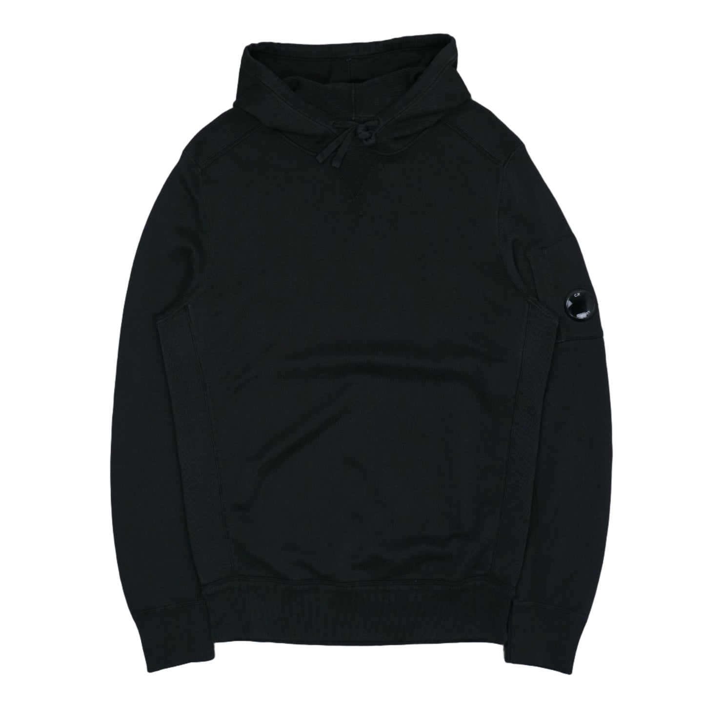 C.P Company Buckle Logo Black Hoodie