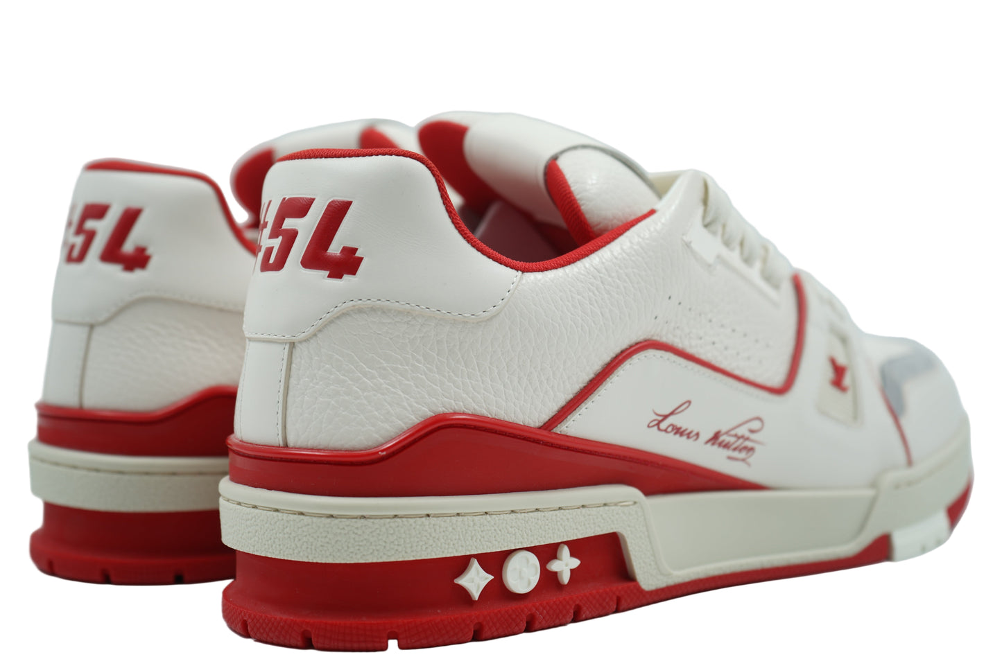Louis Vuitton White Red LV Trainer