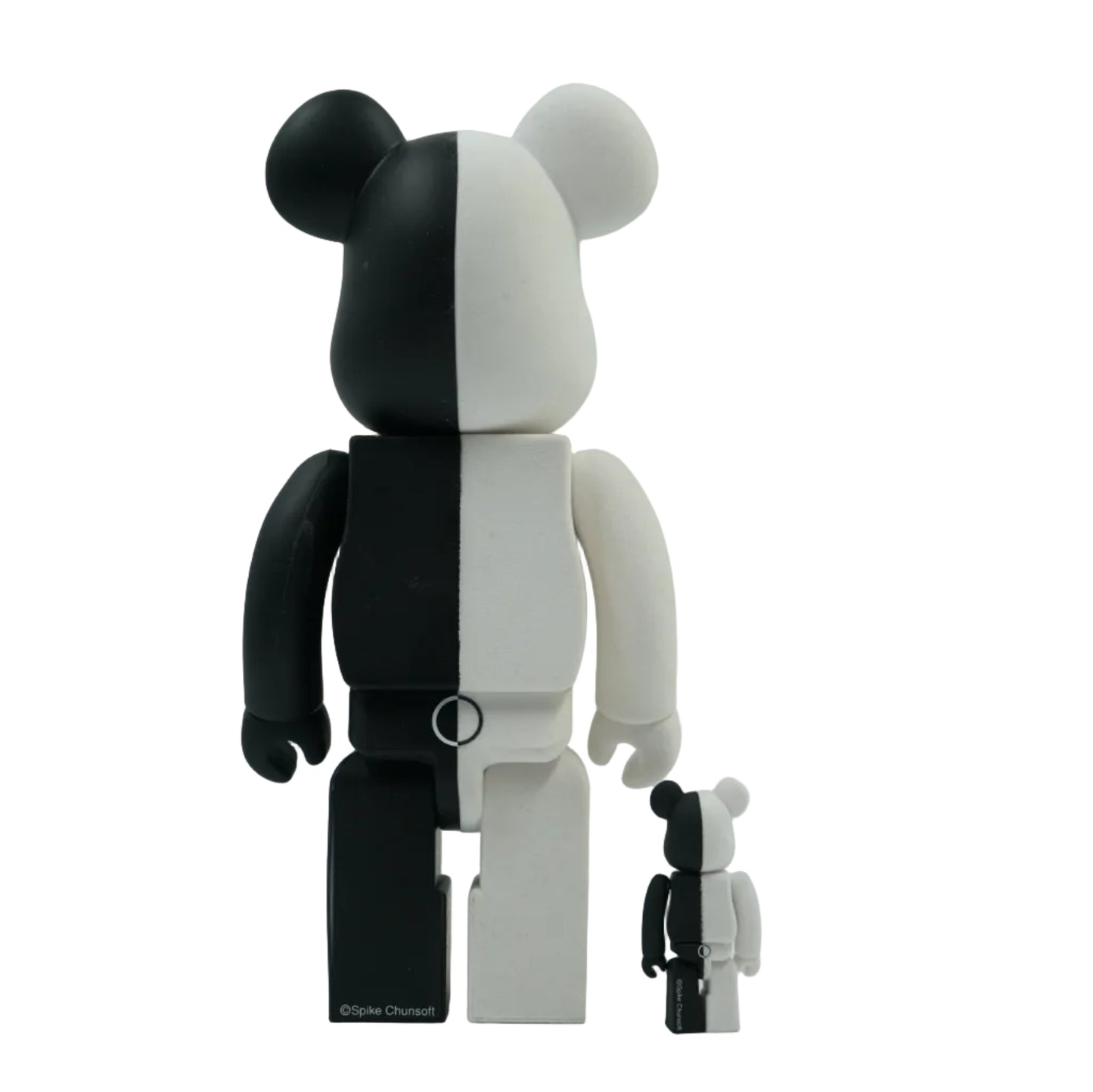Bearbrick Monokuma Rubber Coat And Flocky Ver 100% and 400% Set