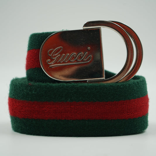 Gucci Old Logo Green/Red Belt