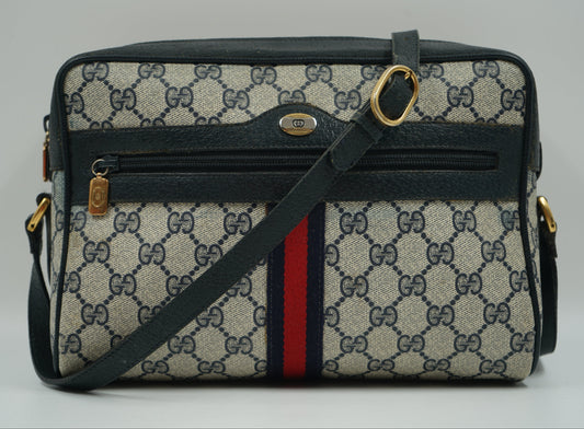 Gucci Ophidia Blue GG Monogram  Vintage Shoulderbag