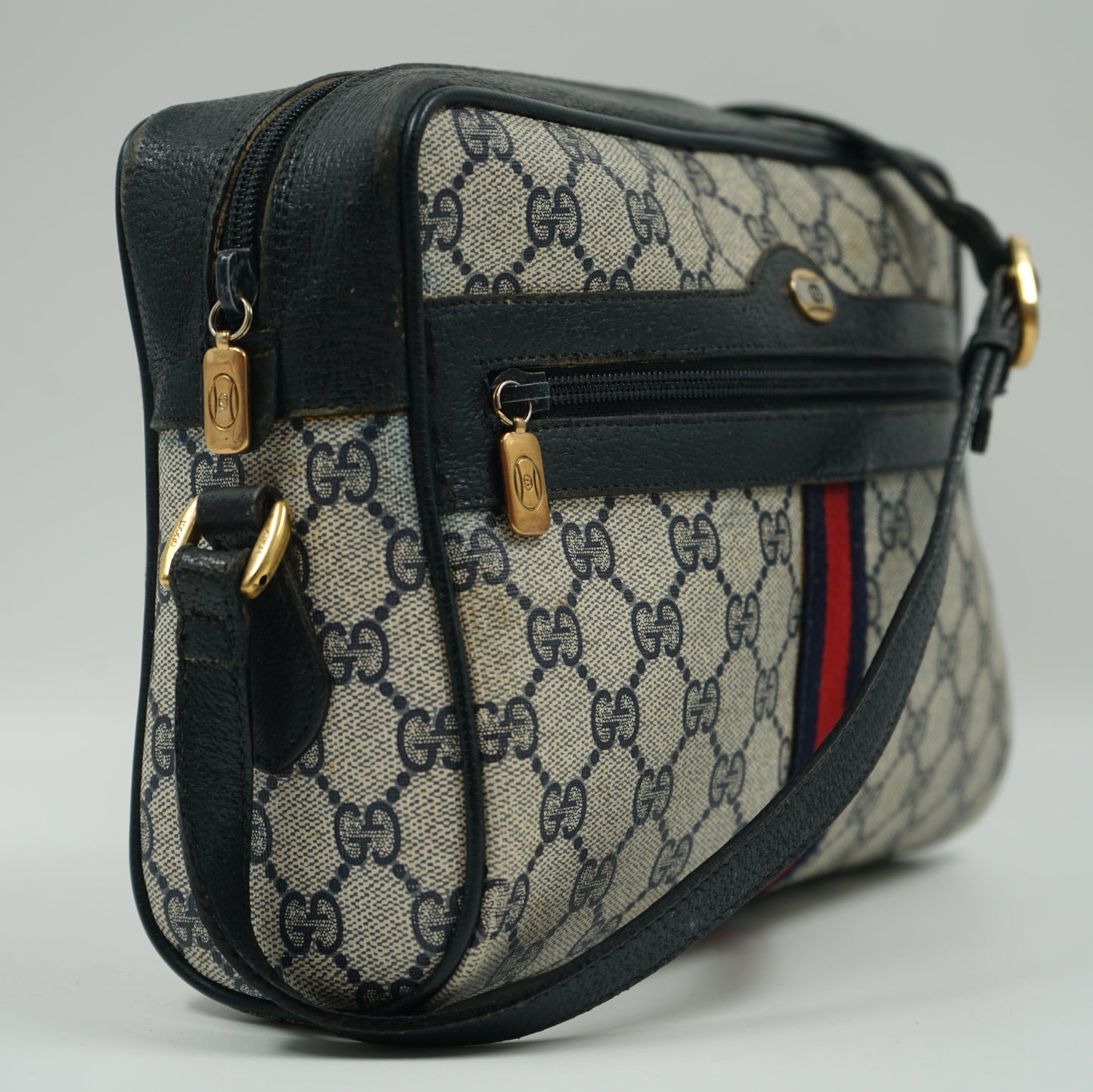 Gucci Ophidia Blue GG Monogram  Vintage Shoulderbag
