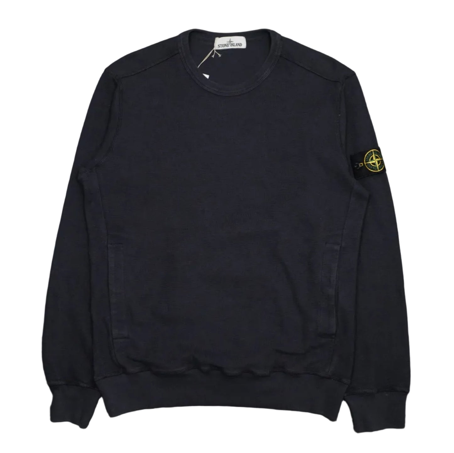 Stone Island Thin Waist Pocket Blue Crewneck