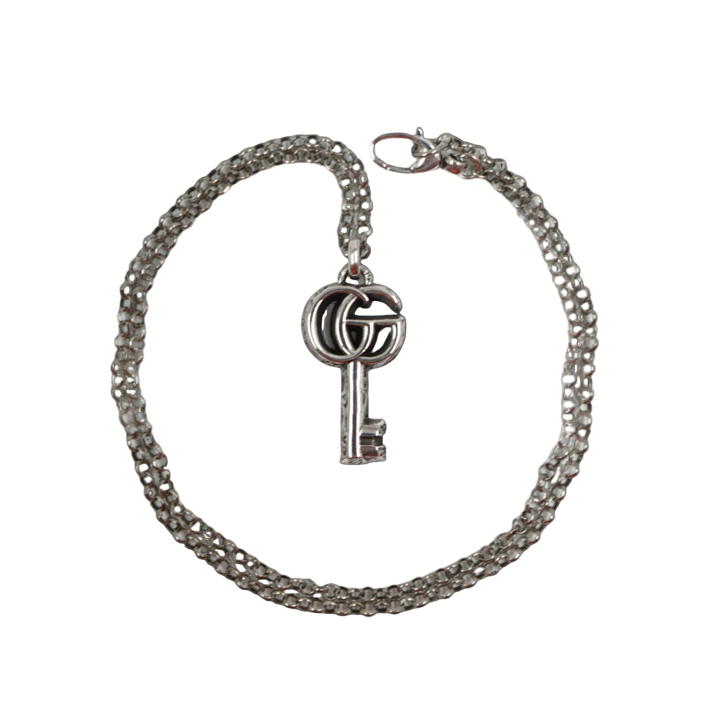 Gucci GG Key Silver Necklace