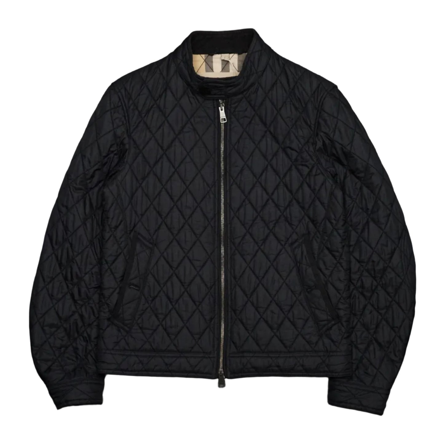 Burberry Quilted Black Bomber Jacket