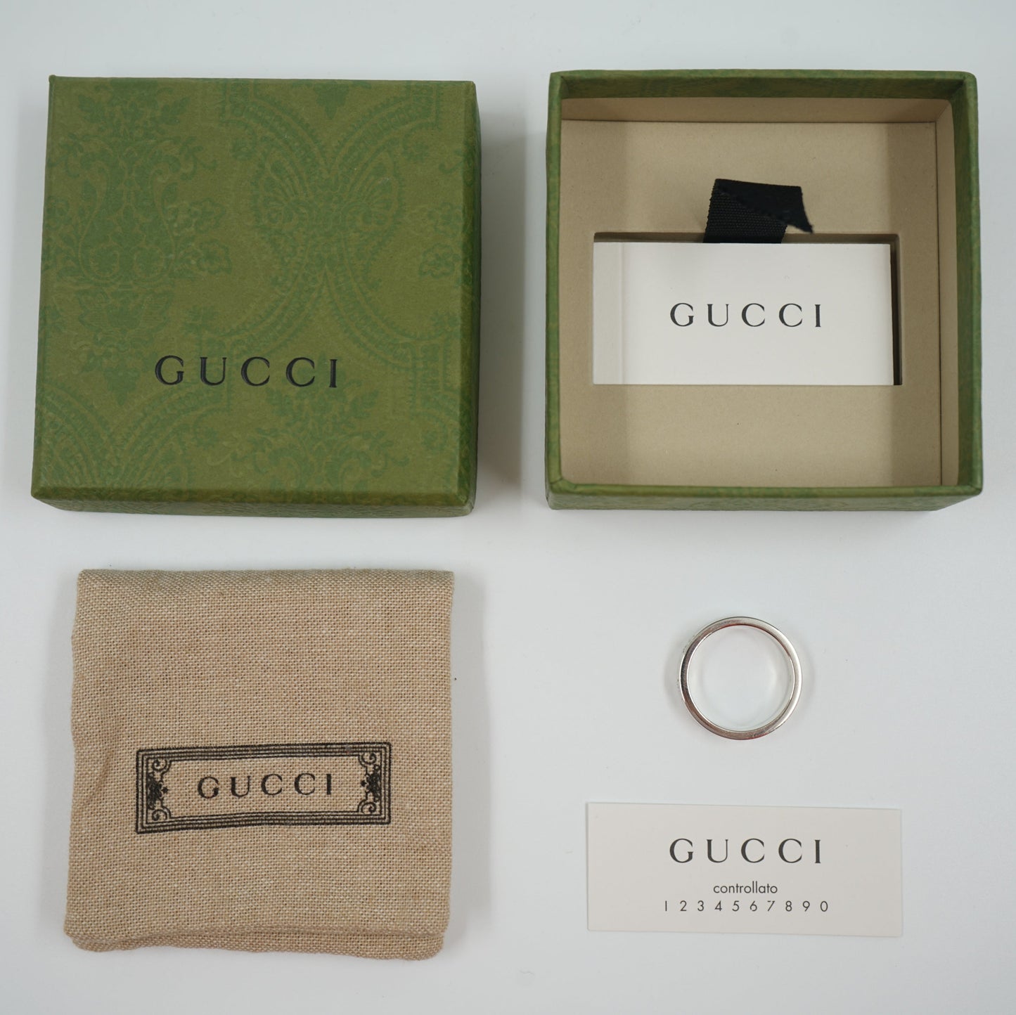 Gucci Small GG Silver Ring