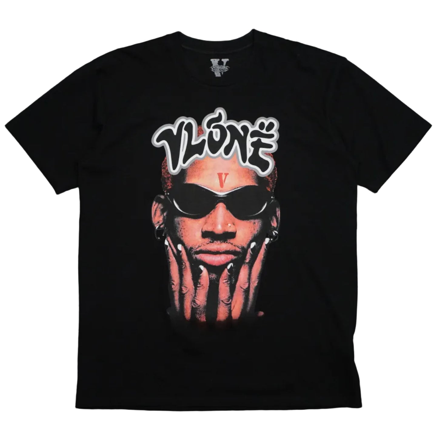 Vlone Rodman Logo Black T-Shirt
